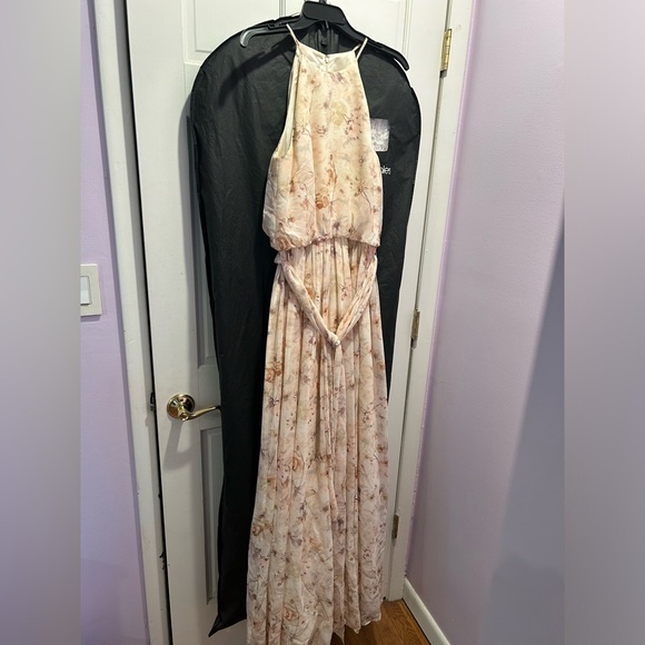 Donna Morgan Women's Alana Floral Halter Gown - Picture 10 of 10